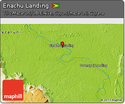 Physical 3D Map of Enachu Landing