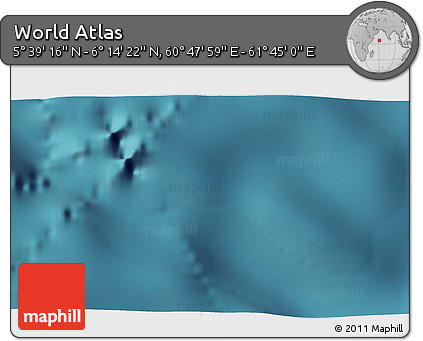 Satellite 3D Map of the Area around 5° 56' 49" N, 61° 16' 29" E