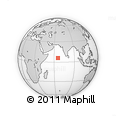 Outline Map of the Area around 5° 56' 49" N, 65° 31' 30" E, rectangular outline