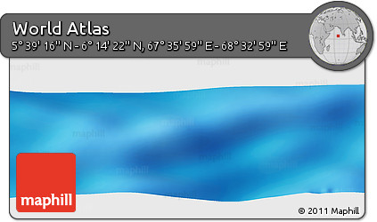 Physical Panoramic Map of the Area around 5° 56' 49" N, 68° 4' 29" E