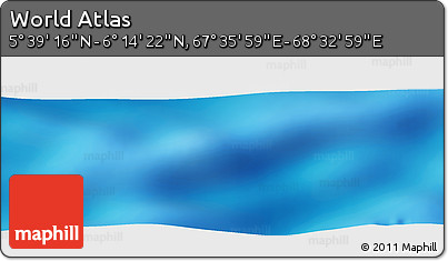Physical Panoramic Map of the Area around 5° 56' 49" N, 68° 4' 29" E