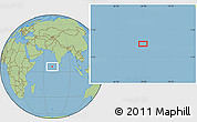 Savanna Style Location Map of the area around 5° 56' 49" N, 69° 46' 30" E