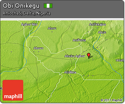 Physical 3D Map of Obi Onikegu