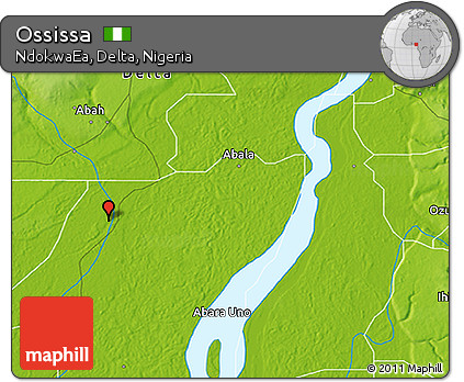 Physical 3D Map of Ossissa