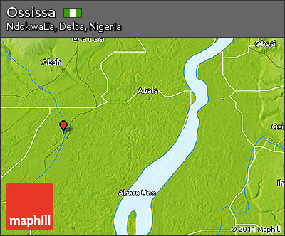 Physical 3D Map of Ossissa