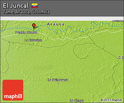 Physical 3D Map of El Juncal