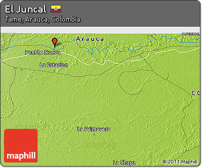 Physical 3D Map of El Juncal