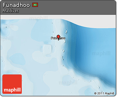 Political 3D Map of Funadhoo