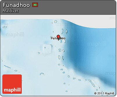 Shaded Relief 3D Map of Funadhoo