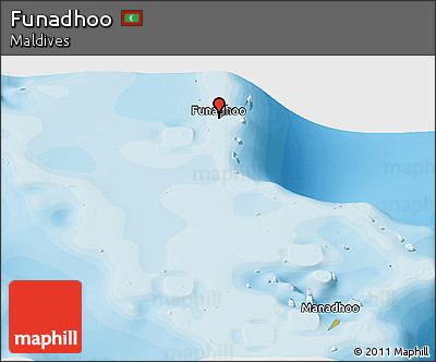 Political Panoramic Map of Funadhoo