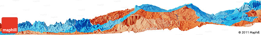 Political Horizon Map of the Area around 5° 56' 49" N, 73° 52' 30" W