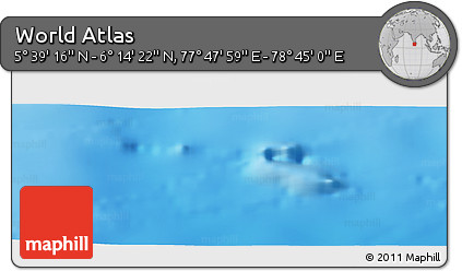 Physical Panoramic Map of the Area around 5° 56' 49" N, 78° 16' 30" E