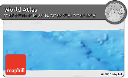 Physical Panoramic Map of the Area around 5° 56' 49" N, 79° 7' 30" E