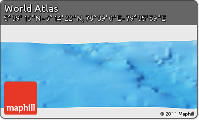 Physical Panoramic Map of the Area around 5° 56' 49" N, 79° 7' 30" E