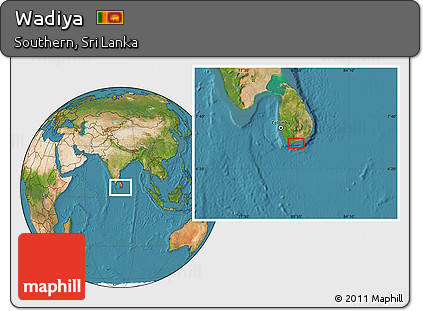 Satellite Location Map of Wadiya