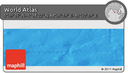 Physical Panoramic Map of the Area around 5° 56' 49" N, 85° 4' 29" E