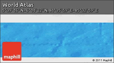 Physical Panoramic Map of the Area around 5° 56' 49" N, 85° 4' 29" E