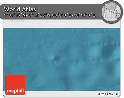 Satellite 3D Map of the Area around 5° 56' 49" N, 88° 28' 29" E