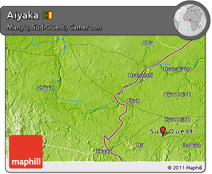 Physical 3D Map of Aiyaka