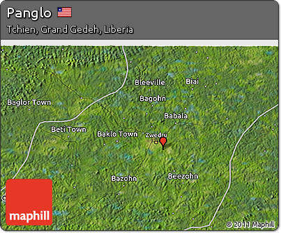 Satellite 3D Map of Panglo