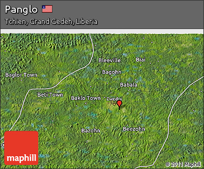 Satellite 3D Map of Panglo