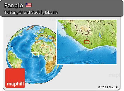 Physical Location Map of Panglo