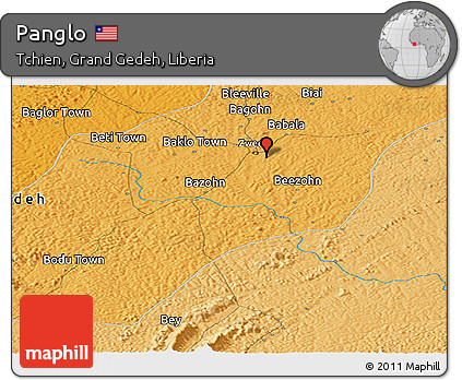 Political Panoramic Map of Panglo