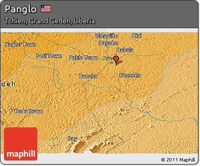 Political Panoramic Map of Panglo