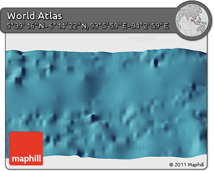 Satellite 3D Map of the Area around 5° 56' 49" N, 93° 34' 29" E