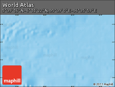 Physical Map of the Area around 5° 56' 49" N, 96° 7' 30" E
