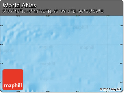 Physical Map of the Area around 5° 56' 49" N, 96° 7' 30" E