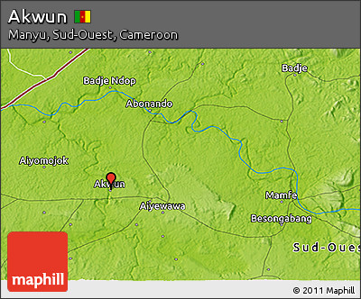 Physical 3D Map of Akwun