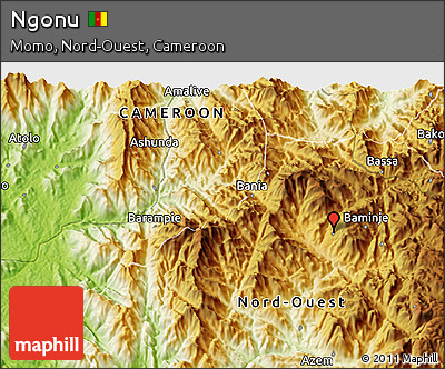 Physical 3D Map of Ngonu