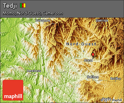 Physical 3D Map of Tedji