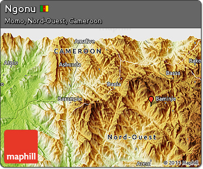 Physical 3D Map of Ngonu