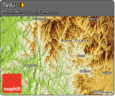Physical 3D Map of Tedji