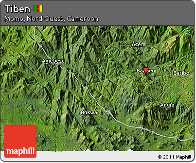Satellite 3D Map of Tiben