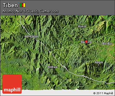 Satellite 3D Map of Tiben