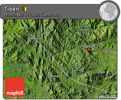 Satellite Map of Tiben