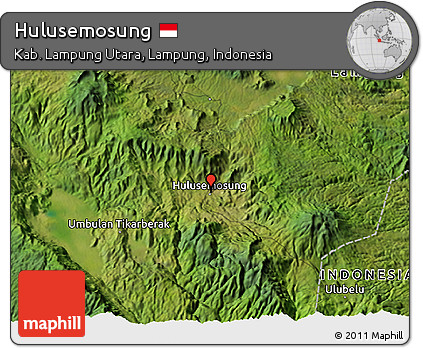 Satellite 3D Map of Hulusemosung