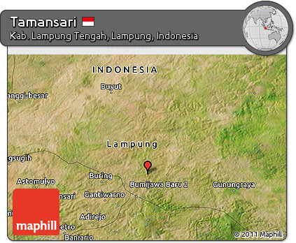 Satellite 3D Map of Tamansari