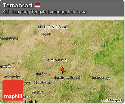 Satellite 3D Map of Tamansari