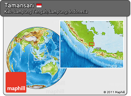 Physical Location Map of Tamansari