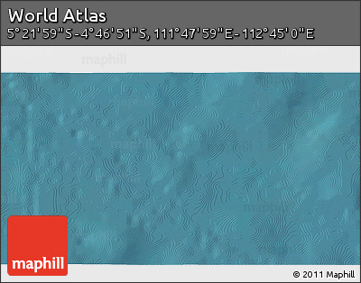 Satellite 3D Map of the Area around 5° 4' 25" S, 112° 16' 30" E