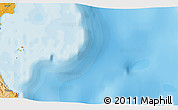 Political 3D Map of the area around 5° 4' 25" S, 120° 46' 30" E
