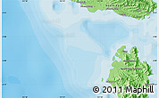 Political Map of the area around 5° 4' 25" S, 121° 37' 30" E