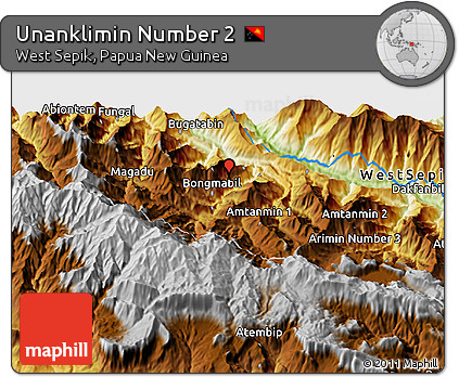 Physical 3D Map of Unanklimin Number 2