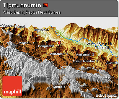 Physical 3D Map of Tipmunnumin
