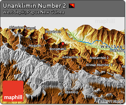 Physical 3D Map of Unanklimin Number 2
