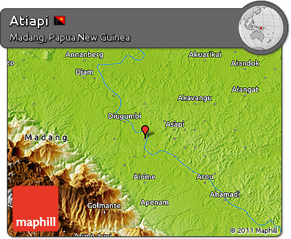 Physical 3D Map of Atiapi